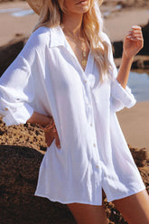 Feel The Sun Button Down Tunic Top