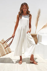 Always Thriving – Lässiger Tank-Jumpsuit mit V-Rücken