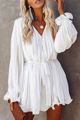 Dance All Night Pleated Flare Mini Dress