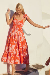 Into The Sunset Print Maxi Dress