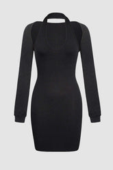 Zweiteiliges Neckholder-Minikleid