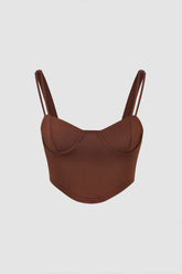 Double Strap Cropped Cami Top