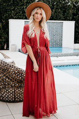 Fresh Air Lace Beach Maxi Dress