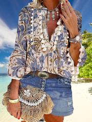 Camisas y blusas bohemias con estampados florales