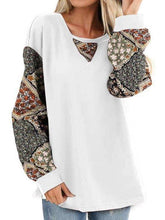 Camisetas con cuello redondo y mangas abullonadas estampadas