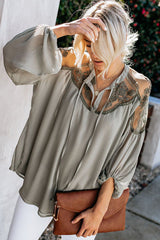 My Sweet Love Floral Embroidery Shirt