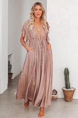 Sunshine And Fun – Gerüschtes Maxikleid für den Strand