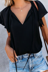 Sweet Like Me Ruffle Short Sleeve Top