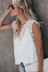 Love Yourself Lace V-neck Two-Piece Top