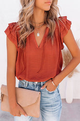 Your Sunshine Flutter Short Sleeve Top