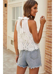 Camisetas casuales sin mangas con aberturas