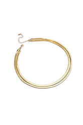 Collar de cadena de serpiente en capas