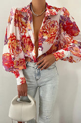 Sunny Side Of Life Floral Print Long Sleeve Top