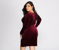 Plus Samantha Wrap Heat Stone Dresses