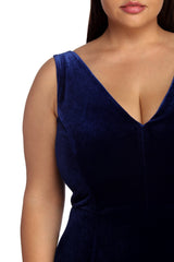 Plus Zariah Formal Velvet Dresses