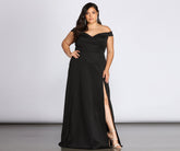 Plus Lucy Formal High Slit Dresses
