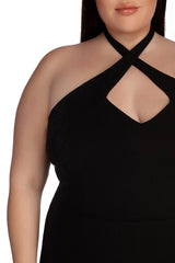 Plus Joselyn Formal Halter Dresses