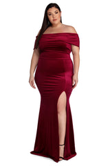 Plus Lilianna Formal Velvet Dresses