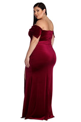 Plus Lilianna Formal Velvet Dresses