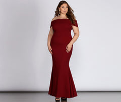 Plus Maddison Sleeveless Mermaid Dresses