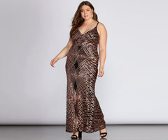 Rosie Formal Sleeveless Sequin Dresses