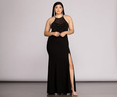 Plus Kacey Formal Heat Stone Dresses