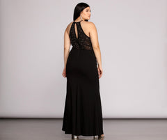 Plus Kacey Formal Heat Stone Dresses