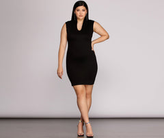 Plus Classic Midi Dresses