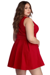 Plus Hübsche und plissierte Skaterkleider