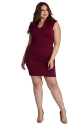 Plus Classic Midi Dresses