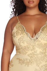 Plus Lace Darling Mini Dresses