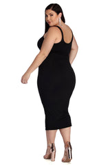 Plus Basic Essentials Midi Dresses