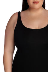 Plus Basic Essentials Midi Dresses