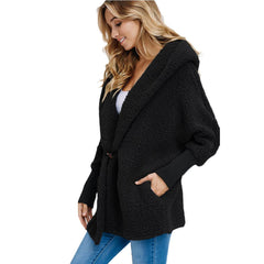 Plüsch-Kapuzenmäntel aus reiner Baumwolle mit langen Ärmeln