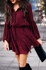 Love Poem Printed Skater Mini Dress