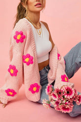 Simple Love Daisy Oversized Knit Cardigan