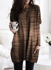 Camisetas casuales estampadas a rayas