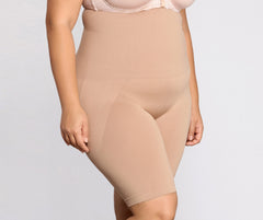 Pantalones cortos moldeadores de cintura alta Plus