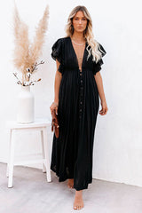 Sunshine And Fun – Gerüschtes Maxikleid für den Strand