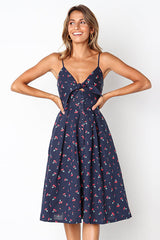 Bowknot Fit&Flare Midi Dress