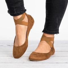 Zapatos planos con lazo y punta puntiaguda para mujer