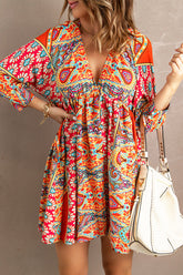 Vestido mini con estampado bohemio "Wanna Be With You"