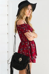 Off the Shoulder Shivering Romper