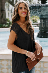 Dear Heart Lace Up Short Sleeve Top