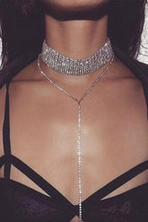 Kristallglänzendes, gestuftes Choker