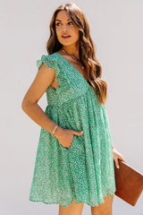 Minivestido estampado verde Only A Dream