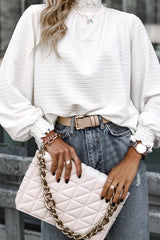 Desde el principio Top de manga larga fruncido