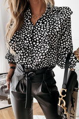 Lovely Wishes Dotted Ruffle Top