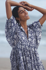 Take Your Joy Printed Babydoll Mini Dress