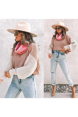 Suéter de punto de manga larga y cuello alto Loving My Life